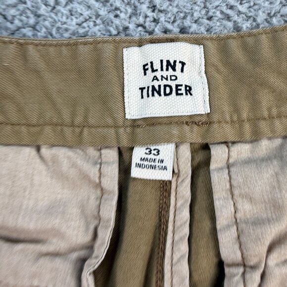 Flint and Tinder Shorts Mens 33 Tan 365 Stretch Twill Chino Short 9" Huckberry - Picture 5 of 12